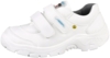 Preview: The shoe is white, with a wide, padded rim and two Velcro fasteners. The sole is sturdy with a coarse profile, ideal for secure grip and comfort.