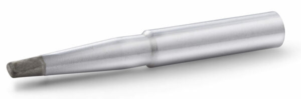 The image shows a silver, pointed metal pin with a rounded, gray tip. The body is slender and tapers towards the tip, ideal for drawing or writing.