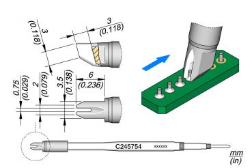 Das Bild zeigt eine technische Zeichnung eines Steckverbinders. Es sind Maße angegeben. Rechts ist der Stecker auf einer grünen Platine abgebildet, mit verschiedenen Anschlüssen.