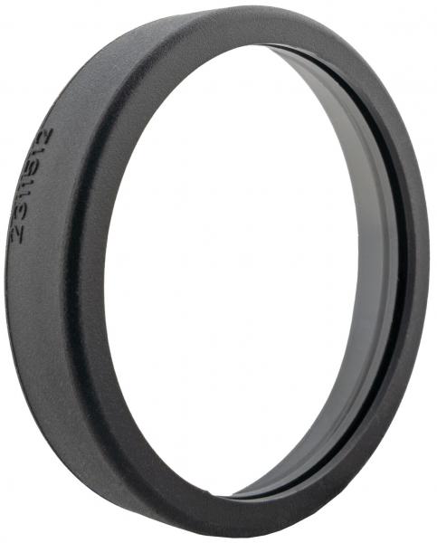 The image shows a round, black filter ring with a smooth, clear lens in the center. The ring has a matte finish and a fine engraving that reads "Z300".