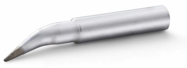 The image shows a silver, metallic attachment with a narrow, pointed shape at one end. The body is cylindrical and slightly rounded, ideal for precise applications.