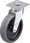 604.100.ELS - ESD Light duty swivel castor with top plate, load capacity 150 kg