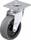 604.075.ELS - ESD Light duty swivel castor with top plate, load capacity 125 kg