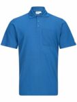 2670.P910 - Polo shirt Uni, short sleeves, cornflower blue ESD