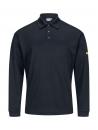 2675.P7536-LA - ESD-Poloshirt, schwarz Langarm