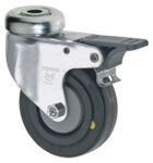 503.075.DS.EL - ESD Light duty swivel castor with bolt hole 550 - double stop, load capacity 50 kg