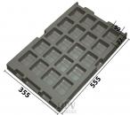 032.T-236 - Vacuum-formed insert T-236 555 x 355 x 47 mm, 20 compartments ESD 