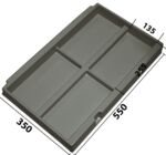 032.T-2108 - Vacuum-formed insert T-2108 550 x 350 x 55 mm, 4 compartments ESD 